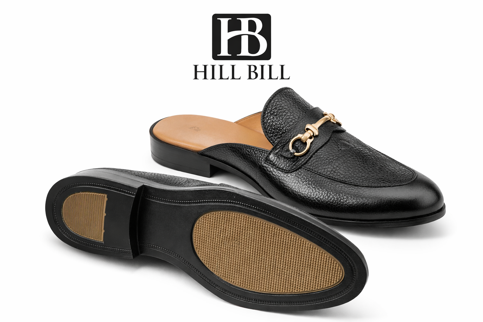 Bit Loafer Mule — Black